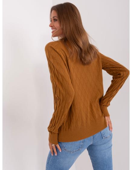 Dámský svetr se vzory CRISPIN světle hnědý