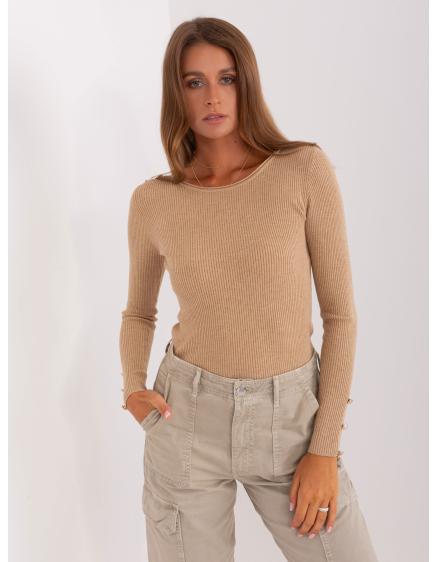 Dámsky viskózový sveter JOSA hnedý