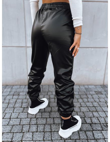 Dámské koženkové kalhoty MAGIR černé