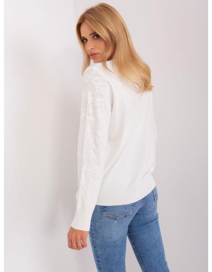 Dámský svetr se vzory JASPERA ecru  