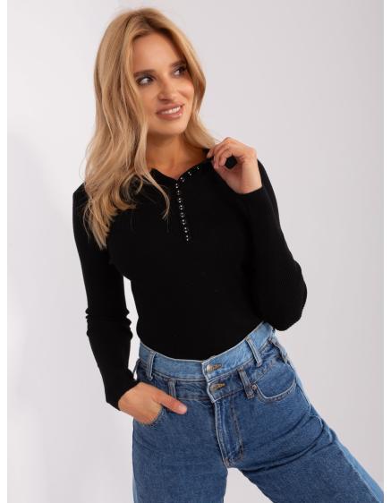 Dámsky viskózový sveter RILA čierny