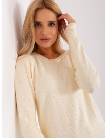 Dámský svetr se vzory PABLO světle béžový