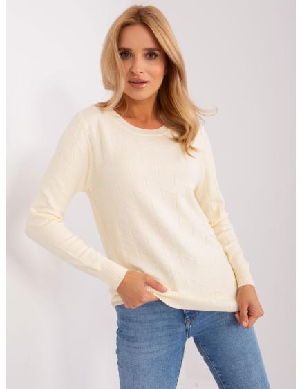 Dámský svetr se vzory PABLO světle béžový