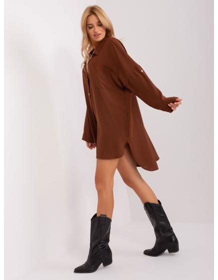 Női ruha ELARIA barna