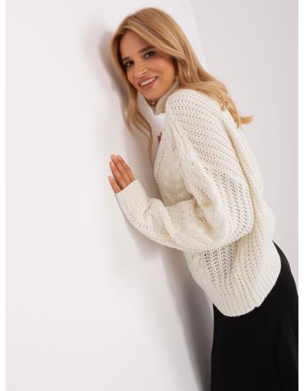 Dámský svetr s náplety RELLA ecru 