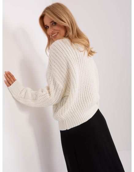 Dámský svetr s náplety RELLA ecru 