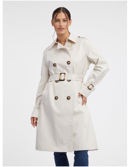 Krém női trencsén kabát
