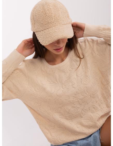 Dámský svetr s bavlnou KINS světle béžový