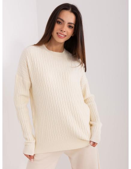 Dámský svetr se vzory ACKY ecru 