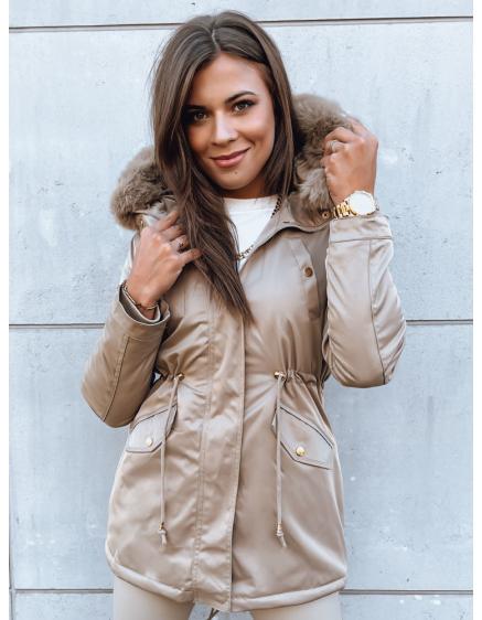 Dámska zimná bunda parka GODDESS béžová