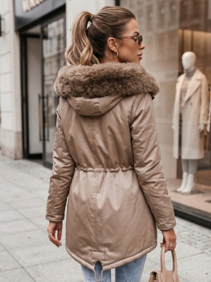 Dámska zimná bunda parka GODDESS béžová – fotografie produktu 4