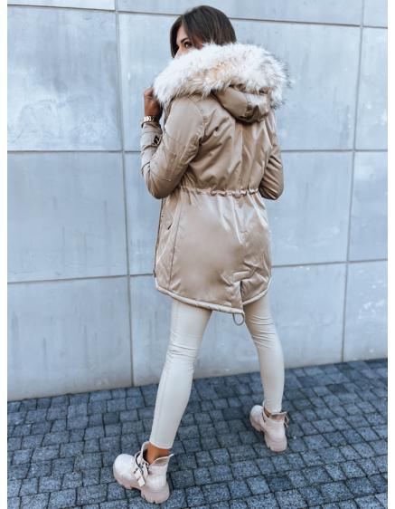 Női téli parka dzseki VIXEN bézs