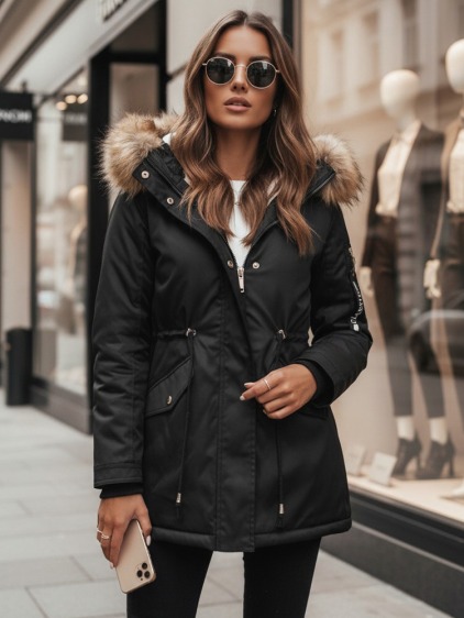 Női téli parka dzseki VIXEN fekete
