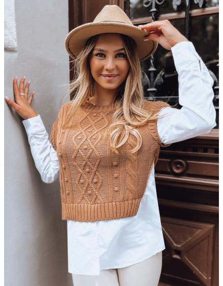 Női pulóver CELESTIA barna