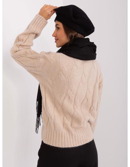 Dámský baret pro ženy JENA černý 