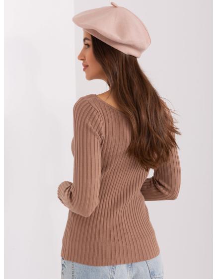 Női kasmír barett AETI bézs