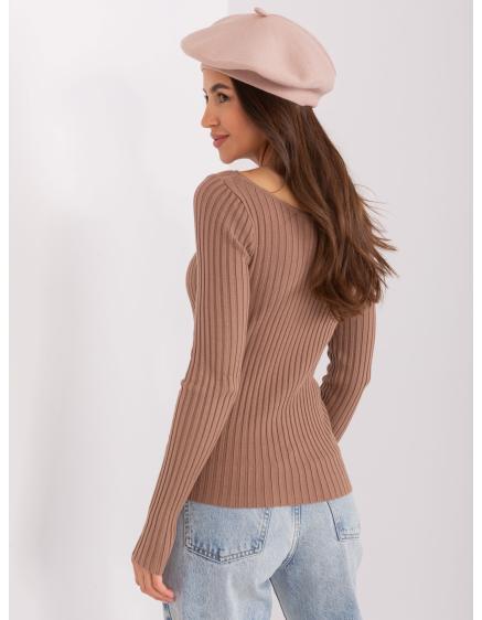 Női kasmír barett AETI bézs