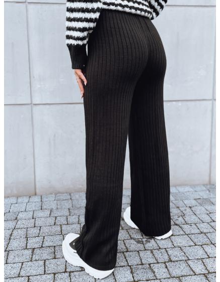 Dámské široké kalhoty MOSSYMOOD černé