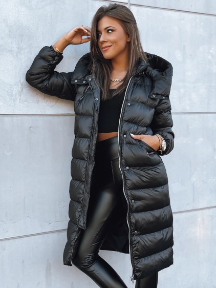Női steppelt kabát BLACK DIAMOND fekete