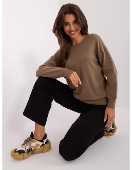 Dámsky sveter ORA tmavo béžový