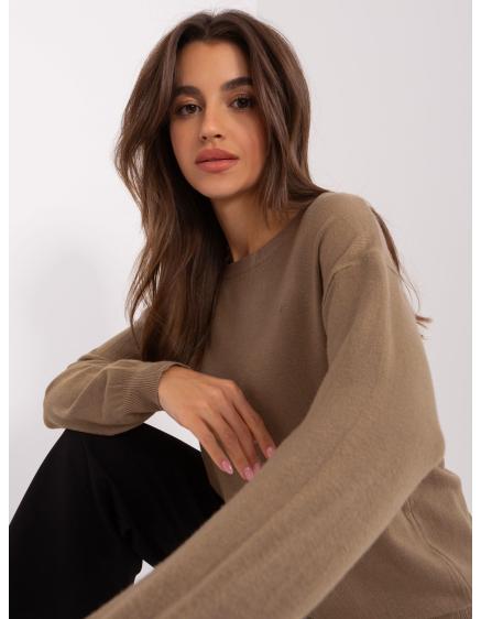 Dámsky sveter ORA tmavo béžový