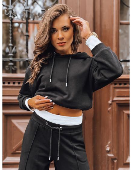 Dámský komplet širokých kalhot GALAXY GLOW černá barva