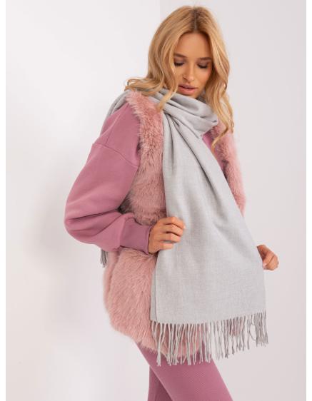 Dámsky pletený šál ZISAY sivý