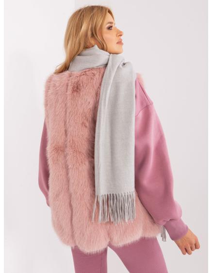 Dámsky pletený šál ZISAY sivý