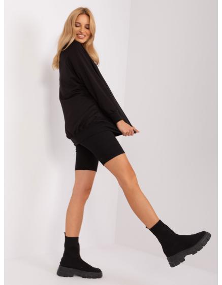 Női szett gallérral ADROA fekete