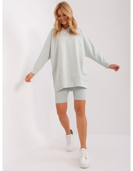 Dámský komplet s límečky PEDRO světle šedý 