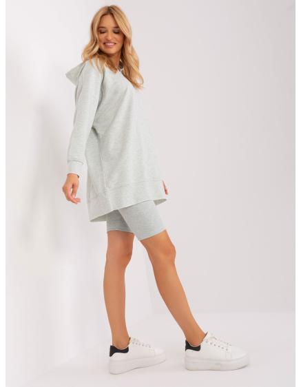 Dámský komplet s límečky PEDRO světle šedý 