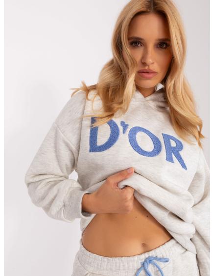 Dámska súprava s kapucňou ETIA svetlosivá