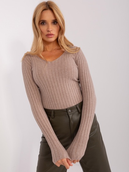 Dámsky sveter ARD dark beige