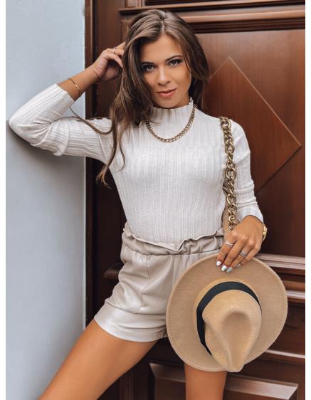 Női garbó pulóver OASIS ecru