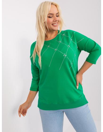 Női plus size blúz IRANO zöld