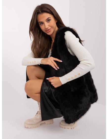 Női bélelt mellény ETURI fekete