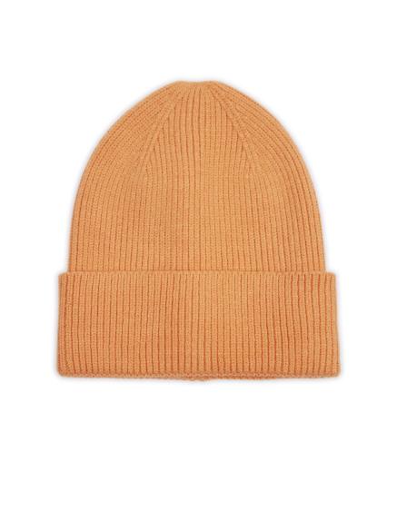 Narancssárga női bordázott sapka