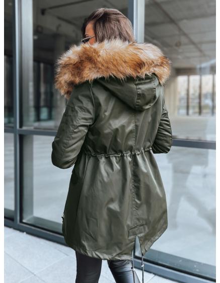 Dámska zimná bunda parka GARNET zelená