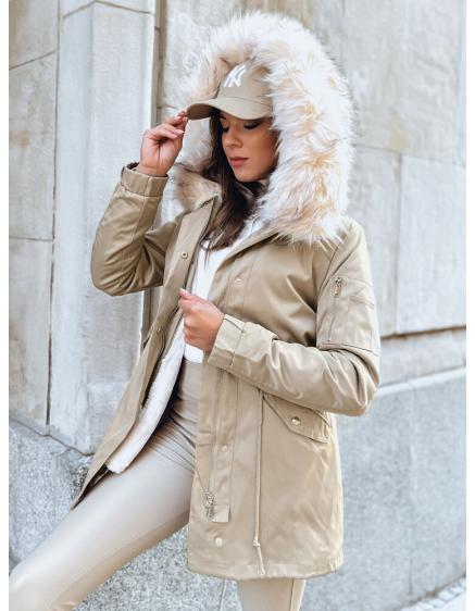 Dámská zimní bunda parka GARNET béžová