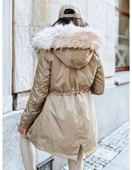 Dámská zimní bunda parka GARNET béžová