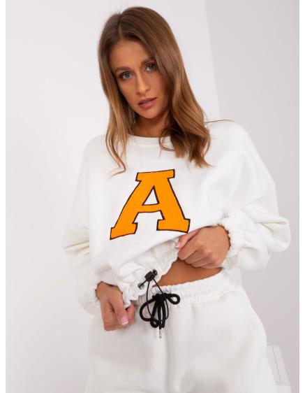 Női tréningruha LINN ekrü-fluoro narancssárga