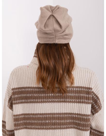 Dámska čiapka CAE tmavobéžová