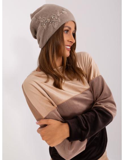 Női sapka MIELL sötétbézs