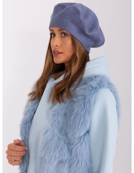 Női barett applikációkkal IML kék