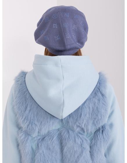 Női barett applikációkkal IML kék