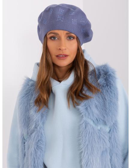 Női barett applikációkkal IML kék