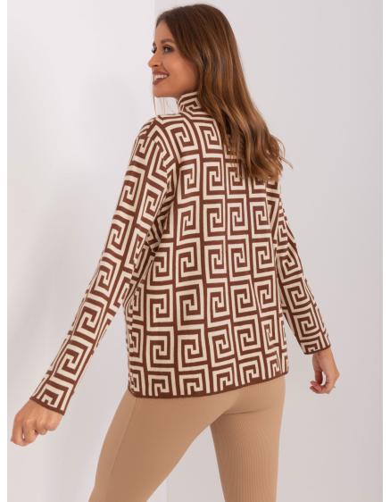 Dámsky sveter KIN hnedo-béžový