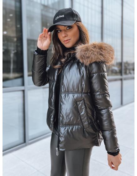 Dámská zimní prošívaná bunda SPARKLE černá