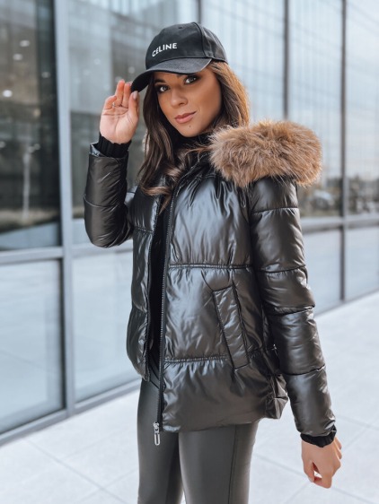 Dámska zimná prešívaná bunda SPARKLE čierna