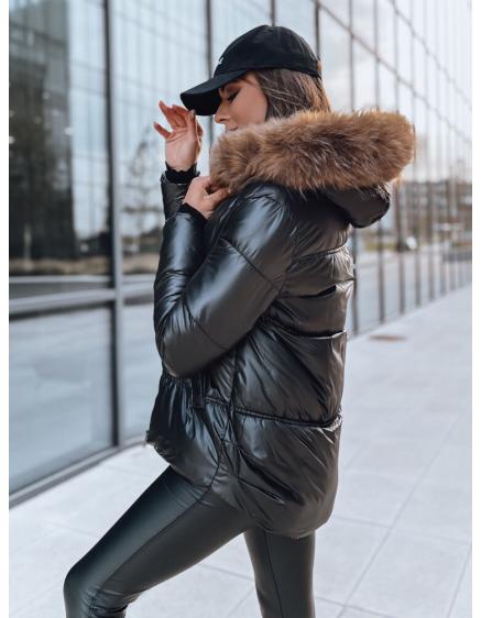 Dámská zimní prošívaná bunda SPARKLE černá